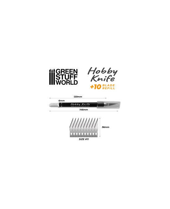 Green Stuff World Hobby Knife with Spare Blades