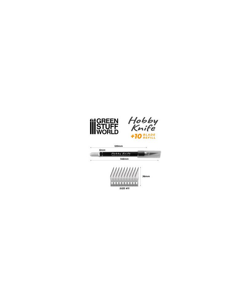 Green Stuff World Hobby Knife with Spare Blades