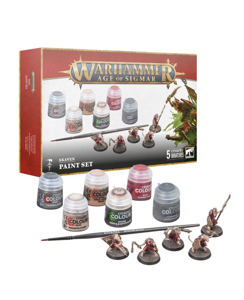 Age of Sigmar Skaven + Paint Set (Multilingual) | Age of Sigmar
