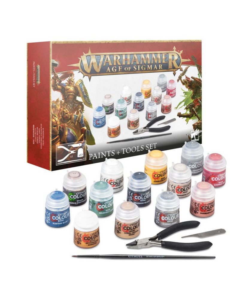 Age of Sigmar Paints + Tools Set (Multilingual) | Age of Sigmar