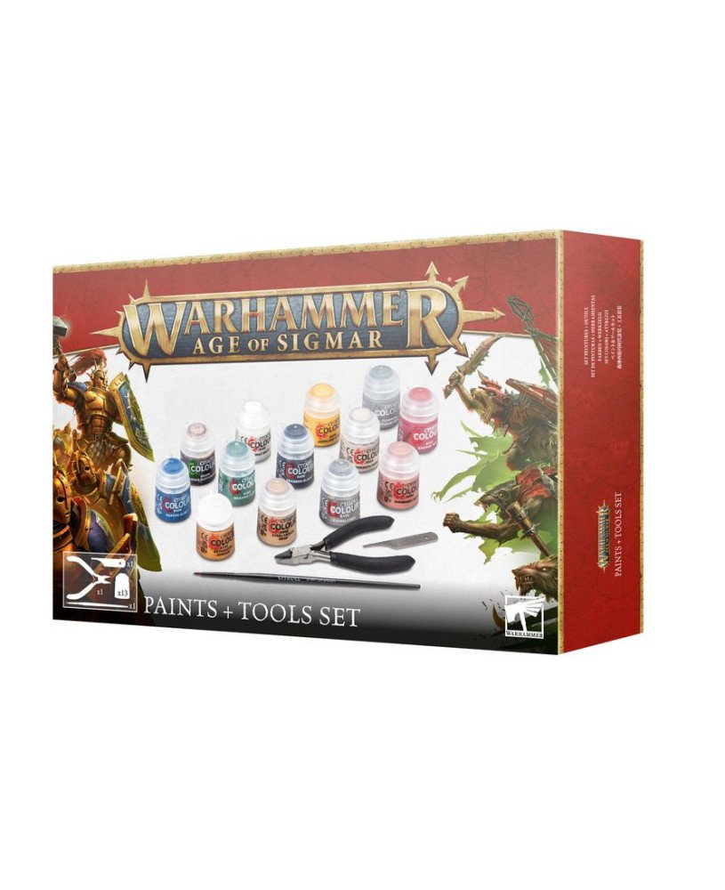 Age of Sigmar Paints + Tools Set (Multilingual) | Age of Sigmar
